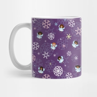 Cute Fairies and Snowflakes Mug